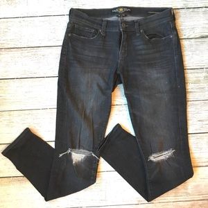 Lucky Brand Charlie Skinny Ripped Jeans